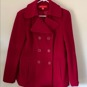 Ann Taylor Coat. Brilliant Red color. Size small